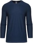 True Classic Active Long Sleeve Crew for Men, Premium Quick Dry Workout Shirts for Men