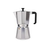 La Cafetière Venice Aluminium Espresso Maker, Twelve Cup, Silver, Gift Boxed