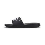 PUMA Men Popcat 20 Slide Sandal, Puma Black-Puma White, 7 UK