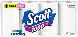 Scott 1000 Toilet Paper, 8 Rolls, S