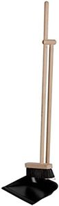 Escobas Set con Recogedor Madera de Haya Metal Robusto Ahorra Espacio