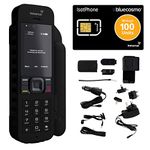 BlueCosmo Inmarsat IsatPhone 2.1 Satellite Phone Kit & 100 Unit Prepaid SIM (77 Minutes, 90 Days) - Global Coverage - Voice, SMS, GPS Tracking, Emergency SOS