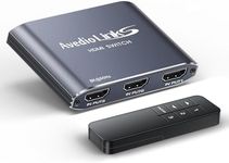 avedio links 4K@120Hz HDMI Switch 3 in 1 Out with Remote, 8K@60Hz HDMI 2.1 Switcher Box, 3 Port HDMI Selector Support 48Gbps, HDR10+, VRR, Dolby, HDCP 2.3, Compatible with PS5/PS4 Xbox TV Projector