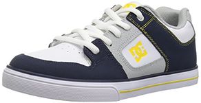 DC Pure Elastic Skate Shoe, Blue, 12 M M US Little Kid