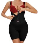 SEXYWG Women Shapewear Shorts Tummy Control Body Shaper High Waist Shaping Shorts Adjustable Straps Slimming Knickers Black