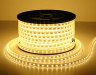 Mufasa LED Rope Light Indoor Outdoor Strip Home Decoration Lights, Diwali Festival Lights False Ceiling, Balcony 220V AC (Non Adhesive Back) (Warm White, 5 Meter)