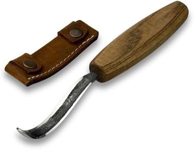 Sharky Spoon Carving Hook Knife Long Blade 2.7 In (7 cm)