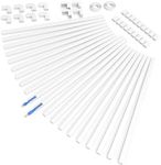 314in Cord Cover, Cord Hider Wall, One-Cord Cable Raceway, PVC Cable Concealer Hider, Wire Hiders for TV on Wall, Cable Wire Cover for Hiding 1-2 Small Cords, 20x L15.7in W0.59 H0.40in, CC03-2Pack