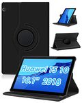 KATUMO Case For Huawei Mediapad T5 10.1 Rotating Case for Tablet Huawei T5 10 2018 Leather Case Slim Stand Cover for Mediapad T5 10.1 Book Cover Lightweight