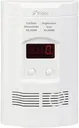 Kidde Carbon Monoxide Detector, Propane, Natural, Methane, & Explosive Gas Alarm, Plug-In Wall with 9-Volt Battery Backup, Digital LED Display