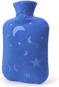 DICEVER Hot Water Bottle with Soft Cover, 2L Hot Water Bag for Menstrual Cramps, Neck and Shoulder Pain Relief, Hot and Cold Therapies, Hand Feet Warmer, Blue