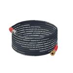 1/4-in Hot Water Wire-Braided Black Hose, 4500 psi, Quick-Connect, 50 ft