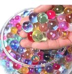 AKRIAFT Jumbo & Large Orbee Water Gel Balls 7–8 mm | Crystal Jelly Water Balls, Transparent Water Beads for Kids Play, Plants, Vase Filling, Gel Gun & Sensory Activities | (30gm)