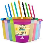 COLORPUL Kids Cups with Straws and 