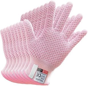 TELION Cut Resistant Gloves, Pink, Small, Unisex