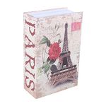 Security Box Dictionary Book Hidden Diversion Book Safe with Combination (Eiffel Tower)