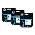 HP 711 Cyan Magenta Yellow Designjet Ink Cartridge 80 ml [Pack of 1]