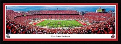 Ohio State Football - Ohio Script - 42x15.5-inch Single Mat, Select Framed Picture by Blakeway Panoramas