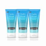 Neutrogena Hydro Boost Gentle Exfoliating Facial Cleanser with Hyaluronic Acid, Non-Comedogenic Oil-, Soap- & Paraben-Free Daily Face Wash, 5 oz (Pack of 3)