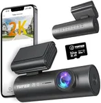 Dash cam Front 1440P,TVFEA Wi-Fi Dash Camera for Cars with 32GB SD Card,APP&Voice Control,Car Camera,Night Vision,170° Angle,HDR,24H/7 Parking Mode,G-Sensor, Loop Recording,Support 256GB Max