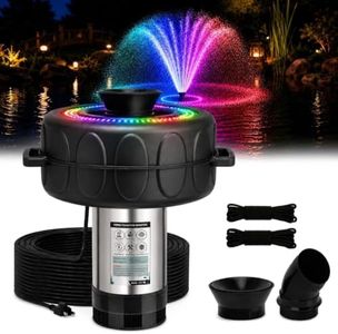 Pond Fountain Aerator with Lights RGB Light 1HP 750W 110V Fountain