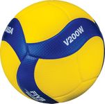 MIKASA V200W, Volleyball Official, Blue/Yellow