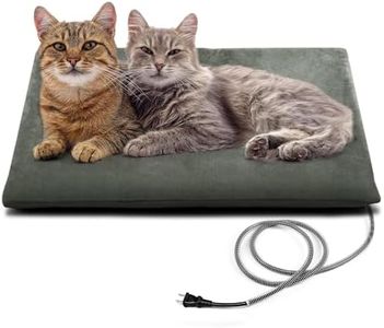 PETNF Outdoor Pet Heating Pad for Cats, Cat Heating Pad Outdoor Waterproof, Heated Cat Pets Bed Electric Safe Cat Warming Pad Mat Blanket for Outside Feral Cat, Heated Dog Cat House, M 20" X 16", Gray