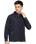 ELLIPSE Men's Hooded Winter Jacket | Waterproof Full Sleeved Jacket | Rain Jacket | Winter Wear For Men | Size - L | Color - Navy