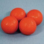 MilesMagic Magician's Set of 4 Multiplying Golf Balls Gimmick Close-Up Classical Ball Production Real Manipulation Magic Trick (Red)