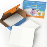 Funto Blank Watercolour Cards and Envelopes, 50 Cards, 5''x7'', 140lb/300gsm, White, Acid-Free, Heavyweight Paper for Watercolour Painting, Invitations, Thank You Notes, Greeting Cards & All Occasions