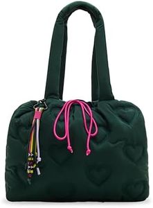 Betsey Johnson Bungee Jump Nylon Tote, Green, One Size