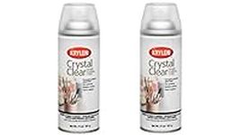 Krylon K01303007 Acrylic Spray Paint Crystal Clear in 11-Ounce Aerosol (Spray CAN 2-Pack)