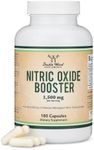 Nitric Oxide Supplement (Stim Free Pre Workout) - Nitric Oxide Booster with Nitrosigine, L Arginine, and L Citrulline (Clinically Studied to Boost No2 Nitric Oxide Flow) 180 Capsules by Double Wood