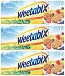 Breakfast Cereal Bundle Containing Weetabix Original 12s (3 Pack)