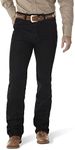 Wrangler Men's Cowboy Cut Slim Fit Stretch Boot Cut Jean PANTS, Black Stretch, 32W / 32L