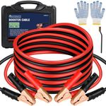 SAFEMATE 4/0 Guage 20 Ft 3000A Heavy Duty Booster Cables, Transfers Higher Voltage Than 2/0, 0, 2~12 Gauge Jumper Cables, For Heavy Duty Automotive to Jump Starting Dead or Weak Batteries