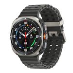 Samsung Galaxy Watch Ultra (47mm, LTE, Silver) with Upto 100h battery | 3nm Processor | Dual GPS | Quick Button/Siren | Sapphire Glass & Titanium | 10ATM & IP68 | BP & ECG Monitor |Energy Score & AGEs