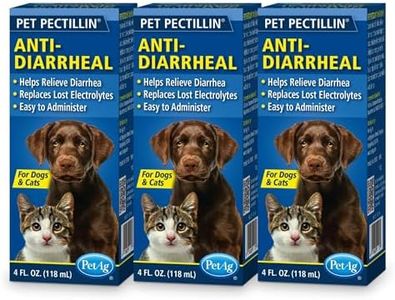 Pet-Ag Pet Pectillin Anti-Diarrheal - 4 oz, Pack of 3 - Helps Relieve Diarrhea or Loose Stool in Dogs and Cats - Replaces Lost Electrolytes - Easy to Administer