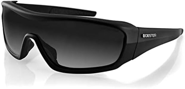 Bobster Enforcer Oversized Sunglasses, Black Frame/Smoke, Clear, Amber Lenses