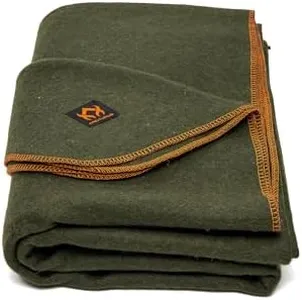 Arcturus Military Wool Blanket - Warm, Thick, Washable - Great for Outdoors, Camping, Stadium Blanket, Picnics, Travel - Car & Bushcraft Survival Kits, Large 64" x 88" 4.5 lb