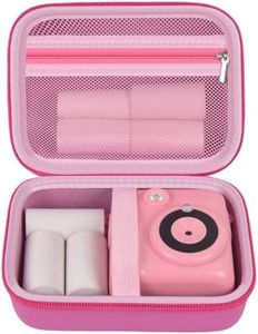 Kids Instant Camera Case Compatible with VTech/ KidiZoom PrintCam & Thermal Rolls Print Camera Refill Paper, Creator Cam Accessories Travel Storage- Bag Only (Pink)