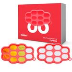 Baby Food Freezer Trays by LoveNoobs™, 2 Pack, Baby Weaning Set, Baby Weaning Essentials, Baby Food Storage Containers, 100% Silicone Breastmilk Popsicle Mold