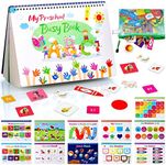 Mardiko Busy Book for 1 2 3 4 Year Old Toddler Toys, Preschool Busy Books with Figures, Sensory Montessori Busy Book for Kids to Develop Learning Skills