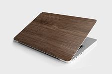 DWELLSINDIA Wooden Skin/Sticker5 for Laptops Upto 15.6 Inch Suitable for HP, Lenovo, Dell, Acer, Asus (HD Quality, Brown) - Pack of 1