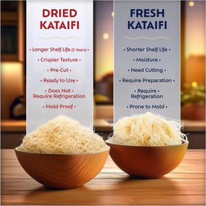 Eastanbul Dried Kataifi Dough 170g – Shredded Pastry for Desserts