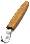 BeaverCraft Wood Carving Hook Knife SK1 for Carving Spoons Kuksa Bowls and Cups Spoon Carving Tools Basic Crooked Knife for Professional Spoon Carvers and Beginners Right-Handed Hook Knife