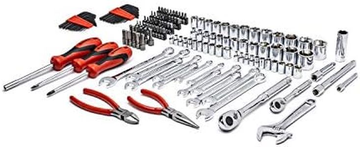 Crescent CTK150 1/4" and 3/8" Drive 6 Point SAE/Metric Professional Tool Set, 150 Piece