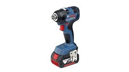 Bosch GDS 18V-200 Heavy Duty Cordless Impact Wrench, M16, Brushless Motor, 200 Nm, 3,400 rpm, 1/2’’ Anvil, 1.1 Kg + 2 X GBA 18V 4.0Ah Battery & GAL 18V-40 Quick Charger, 1 Year Warranty