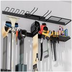 MAWEW Garage Organizer,Garage Organizers and Storage,Garage Tool Organizer wall Mount,Overhead Garage Storage Rack,The Metal Garage Storage, Measures 47.5 x 7.5 x 1.9 Inches,Holds 50 Pounds.