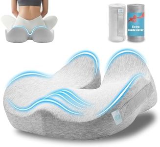 OVRST Memory Foam Seat Cushion，Ergonomic Office Chair Cushion，Coccyx Cushion for Tailbone Pain Relief Butt Pillow for Long Sitting，Suitable for Gaming Chair Car Seat Wheelchair